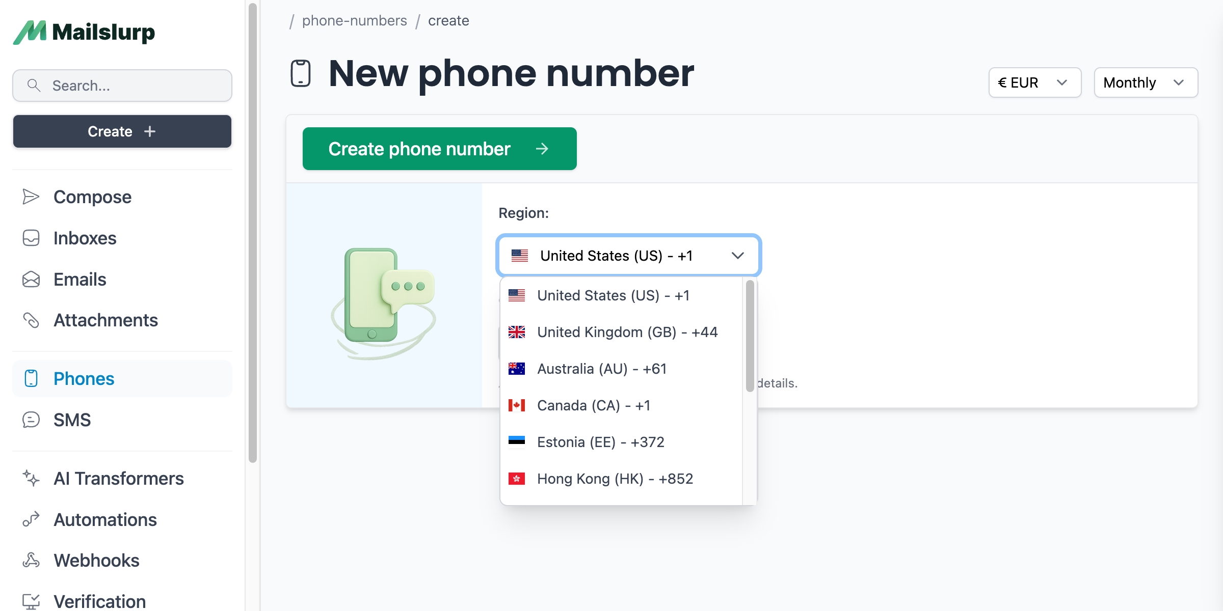 Create phone
