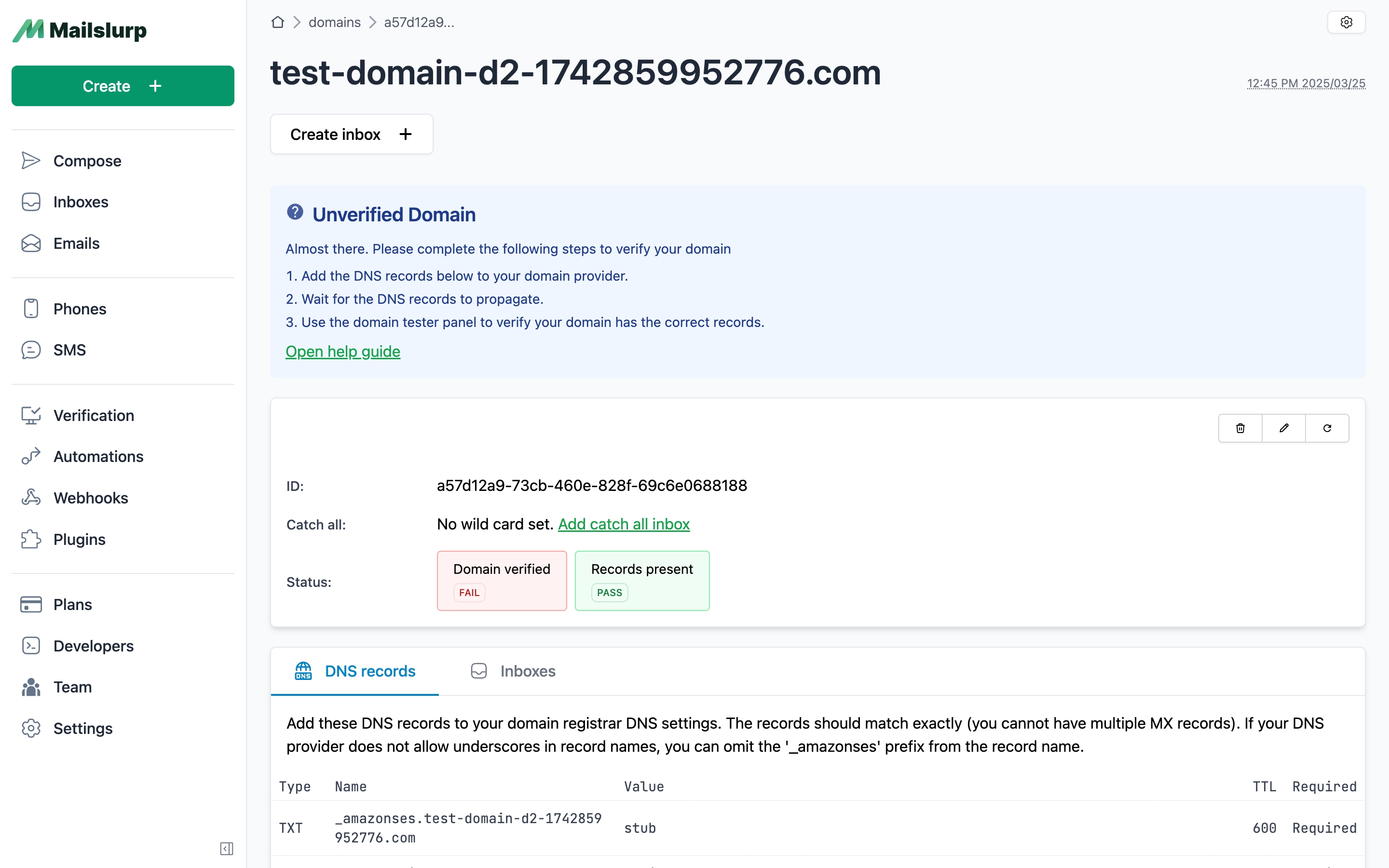 create custom domain