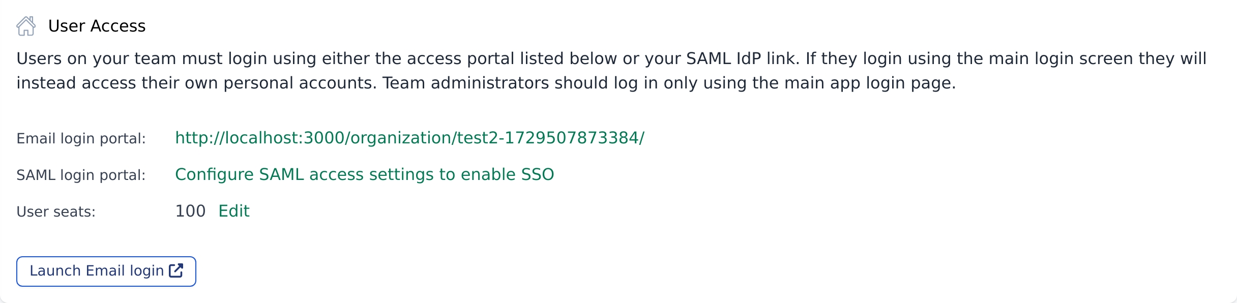 Configure saml