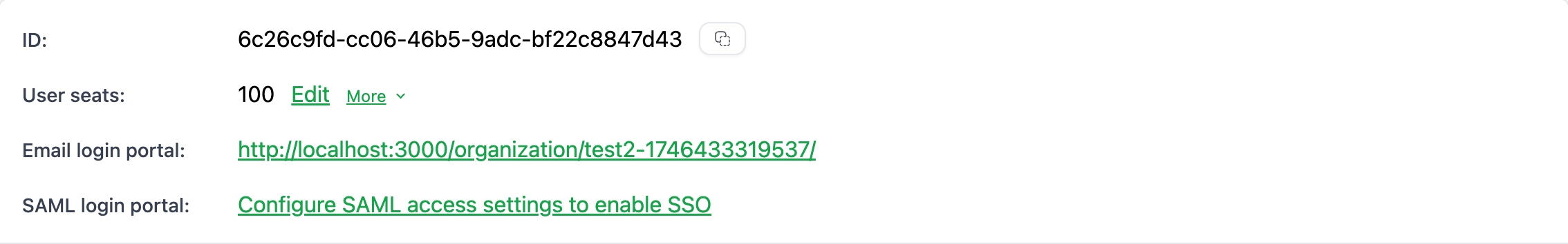 Configure saml