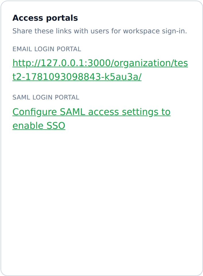 Configure saml