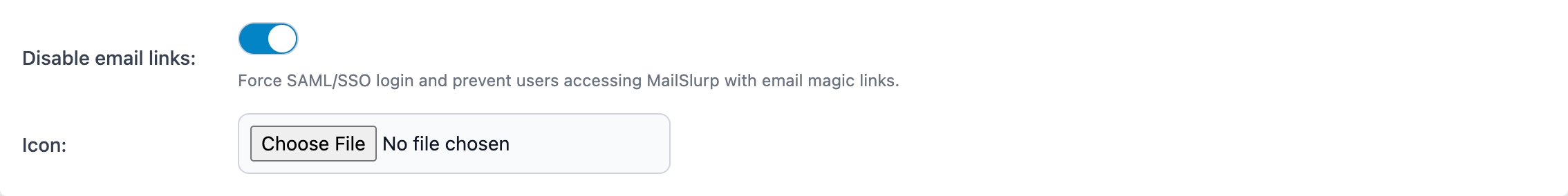 Disable email login